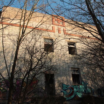 Soviet hospital on the outskirts of the city Soviet hospital on the outskirts of the city