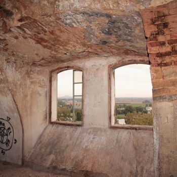 Monumental dark landmark of the city 2023