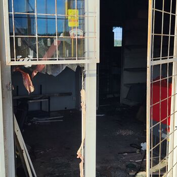 Verlassene Tankstelle