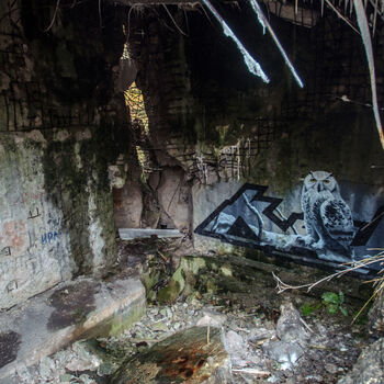 Bunkr/hangár pro prototypy ve druhé světové válce