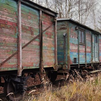 Railway carriages and station building_2024
