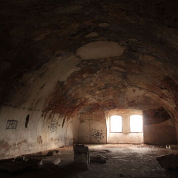 Monumental dark landmark of the city 2023