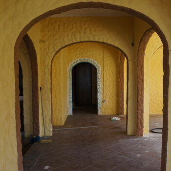 vault roof cell architecture protective covering old building