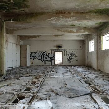 garáž staré Architektura zeď budova