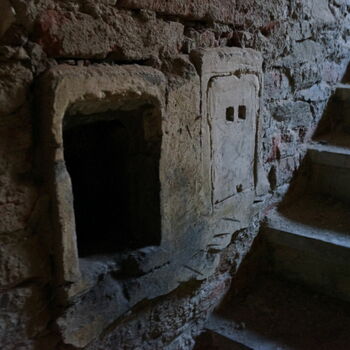 Buňka starověké kámen Architektura staré zeď