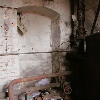 Heizstation im Bahnhof. Netolice