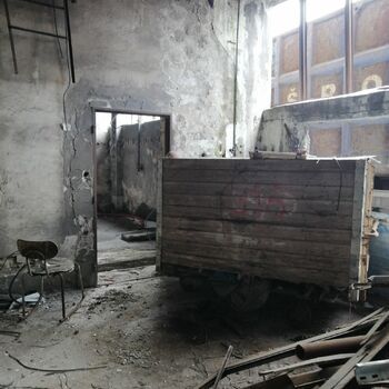 shopping cart handcart wheeled vehicle old