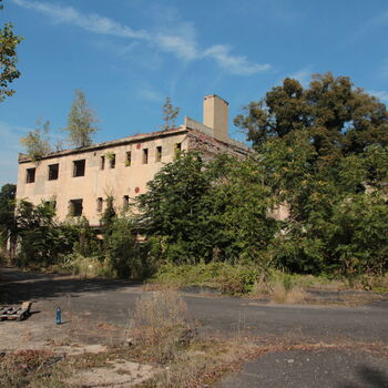 Monumental dark landmark of the city 2023