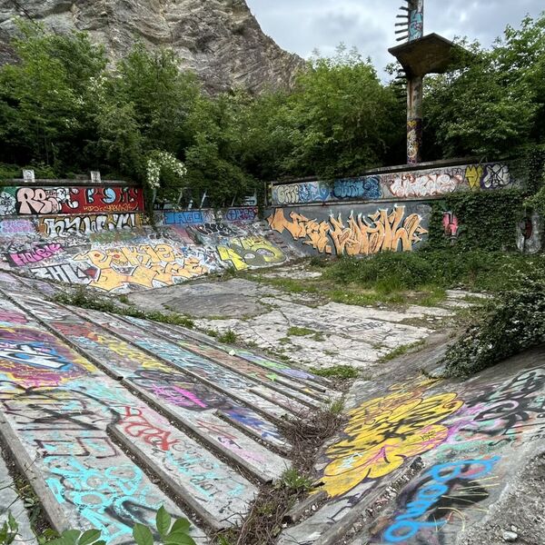 Former swimming pool - Terasy Barrandov