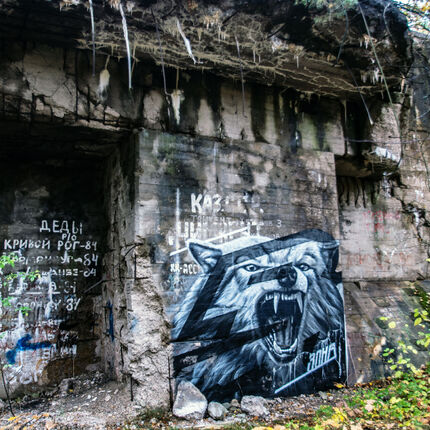 Bunkr/hangár pro prototypy ve druhé světové válce