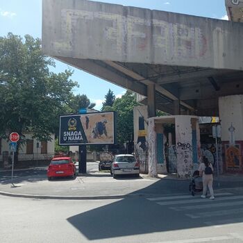 Der legendäre Scharfschützenturm in Mostar. 2024