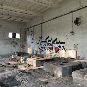 The site and wagons have been abandoned 🚂 🏭