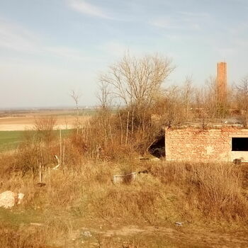 barn farm building building structure landscape field