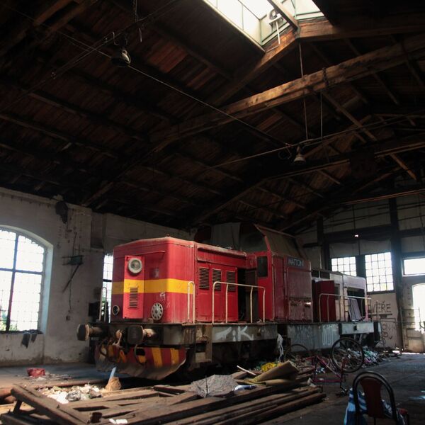 Station of the Austrian North-Western Railway