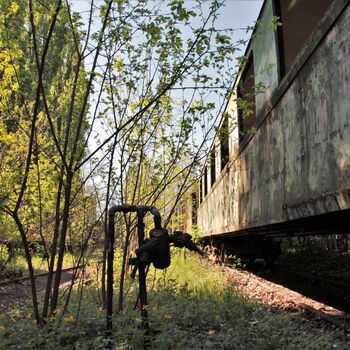 Železniční dvůr v Maďarsku 2019