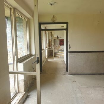 interior room house home door floor furniture modern sliding door