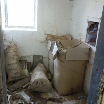 Semi-dilapidated ship