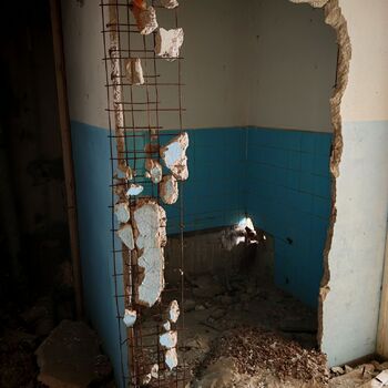 Verlassene sowjetische Wohnsiedlung Verlassene sowjetische Wohnsiedlung