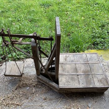 Abandoned farmhouses side by side.