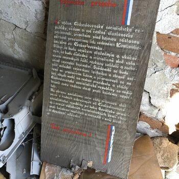 brass memorial structure