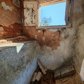 Verlassene sowjetische Wohnsiedlung Verlassene sowjetische Wohnsiedlung