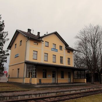 Heizstation im Bahnhof. Netolice