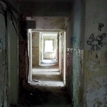 old safe door architecture wall