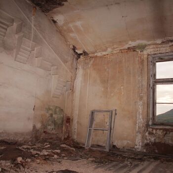 Monumental dark landmark of the city 2023