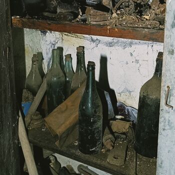 House with old Volga and big cross ✟ House with old Volga and big cross ✟