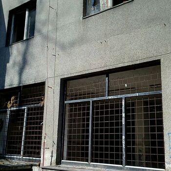 architecture building air conditioner house window