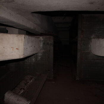 Monumental dark landmark of the city 2023