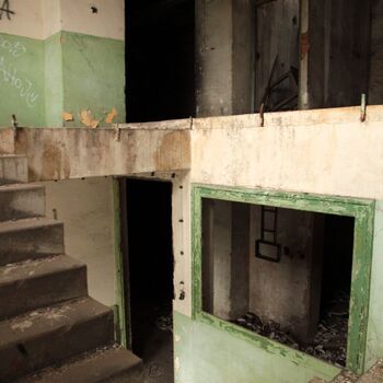 Monumental dark landmark of the city 2023