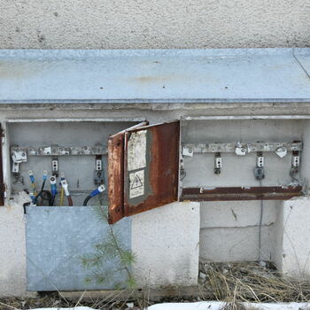 mailbox box container old wall mailbox box container old wall