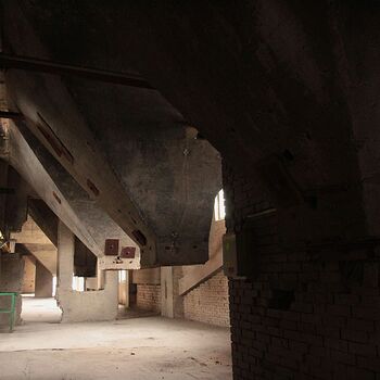 The "throat" of the cement works