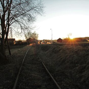 Trať 162 před Mladiticemi Trať 162 před Mladiticemi