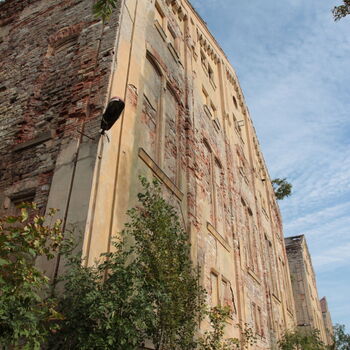 Monumental dark landmark of the city 2023