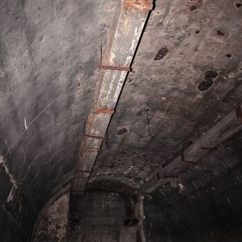 Monumental dark landmark of the city 2023