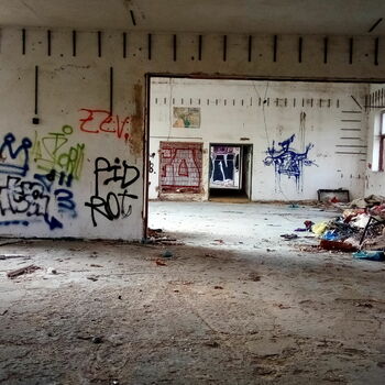 sgrafity budova holičství Architektura obchod