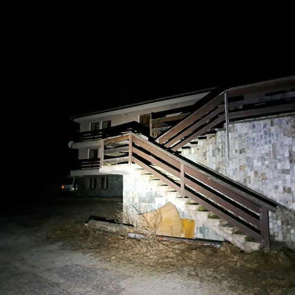 Abandoned tourist hotel