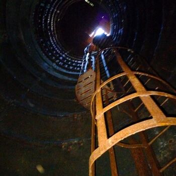 Abandoned sand mines 13 meters underground