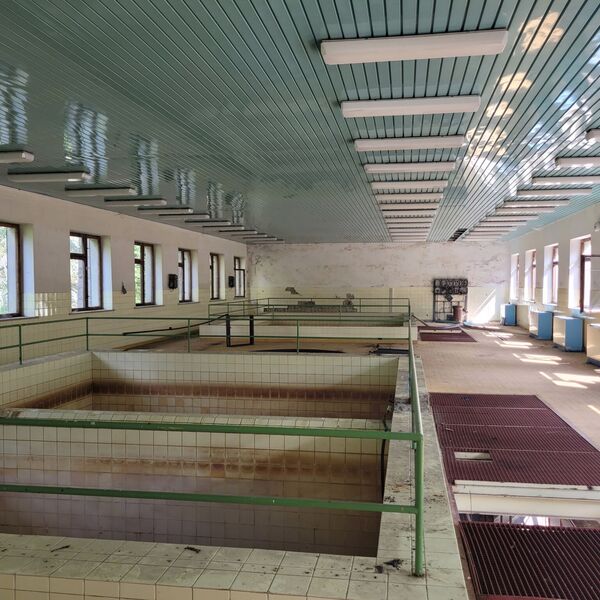 Water treatment plant without water.