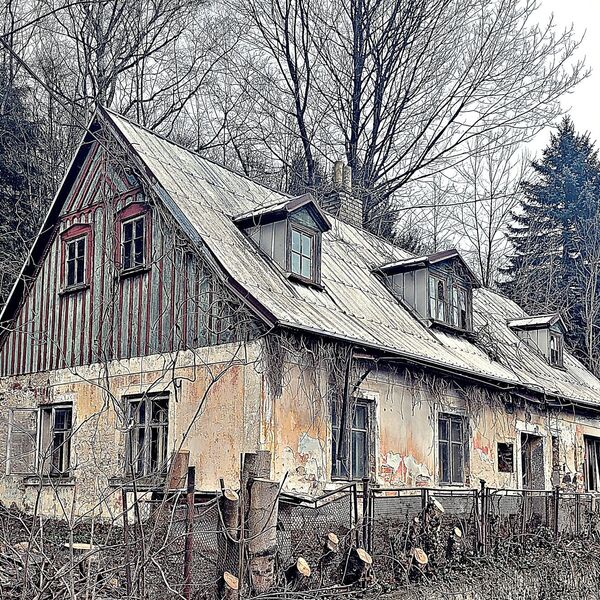 🏡Domeček v lázeňské oblasti je už dlouho opuštěný.