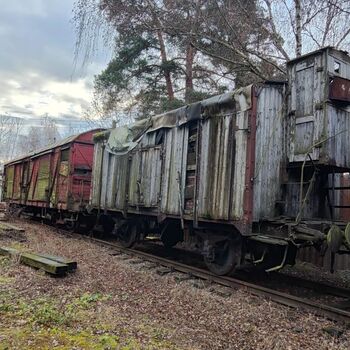 Railway carriages and station building_2024