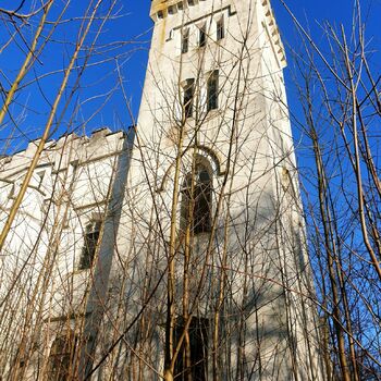 Kathedrale Turm Kabel Himmel Struktur