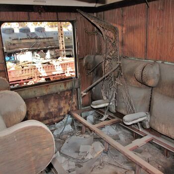 Železniční dvůr v Maďarsku 2019