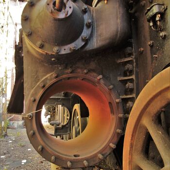 Železniční dvůr v Maďarsku 2019