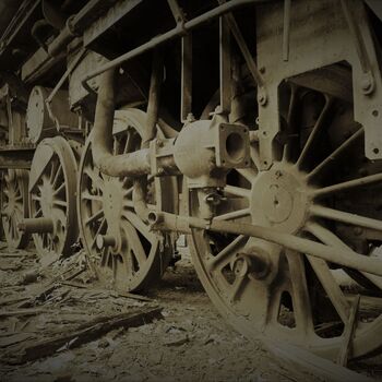 Železniční dvůr v Maďarsku 2019