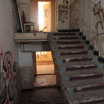 Soviet hospital on the outskirts of the city Soviet hospital on the outskirts of the city