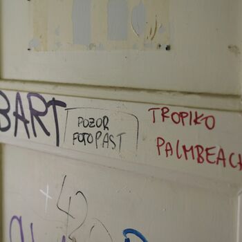 sgrafity dekorace grunge