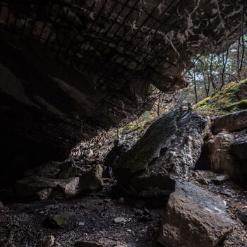 Bunkr/hangár pro prototypy ve druhé světové válce